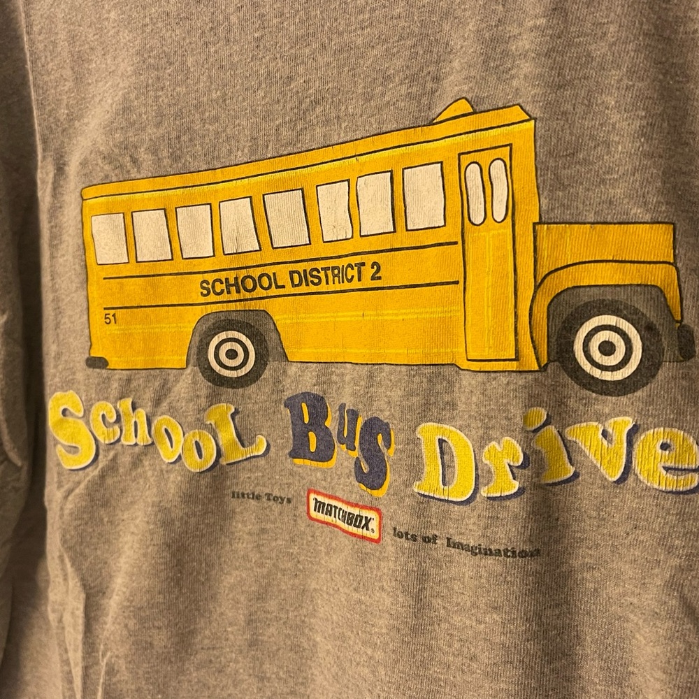 Matchbox. T-shirt. Men’s large. Classic. Letters distressed.